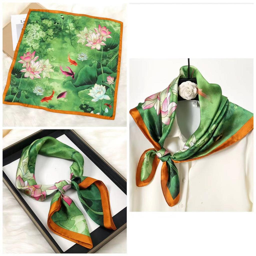 Eleganti Foulard di Seta da Donna Con Centinaia di Camicie, Assistenti di Volo, Decorazione Professionale, Protezione del Collo, Foulard, 70 Foulard Quadrati Piccoli.