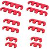 12 Stück Zündkerzenkabel-Separator, 7mm 8mm 8,5mm 8,8mm Auto Motor Zündkerzenkabel-Kabelbaum, 2/3/4 Loch Separator Halter Ersatz für Fahrzeugzündung