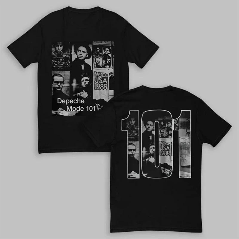 

2026 Summer Fashion Trendy 1989 Retro Depeche Mode 101 Depeche Mode Live Album T-Shirt Cotton Couple Summer Streetwear Shirt Men Clothing XXXL