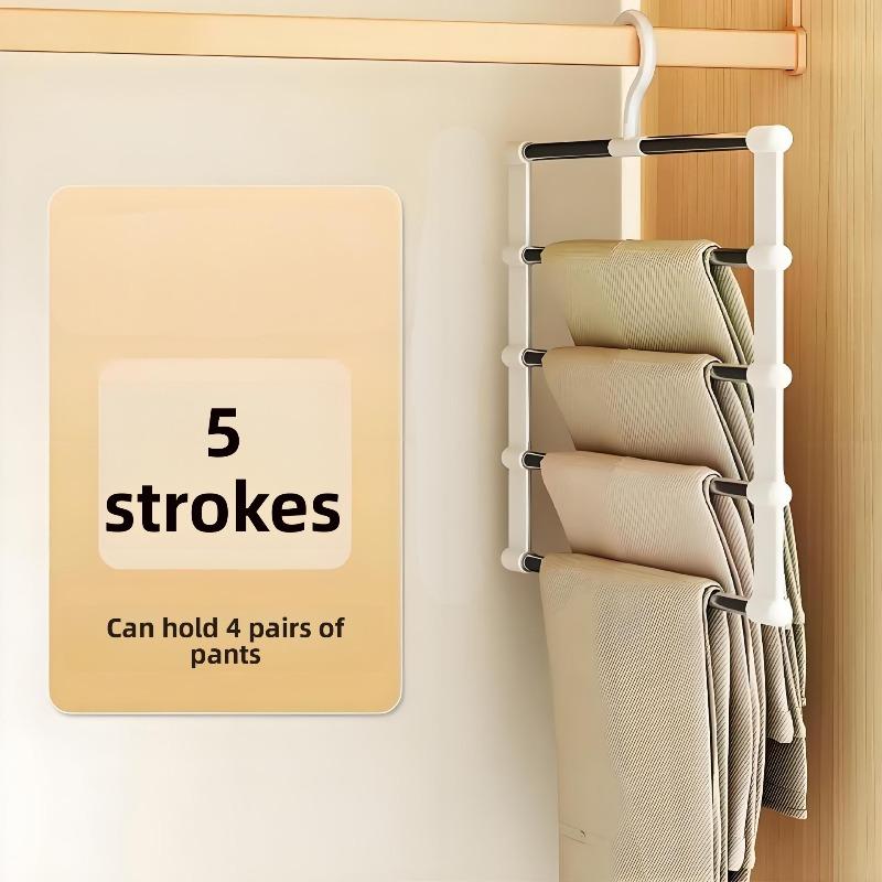 

Multi-functional Trouser Rack, Ladder, Folding Trouser Rack, Stainless Steel Multi-layer Trouser Rack, Traceless Storage Trouser Rack Five-bar trouser rack