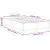 Blue Box Spring Bed 120 x 200 cm Cord Fabric