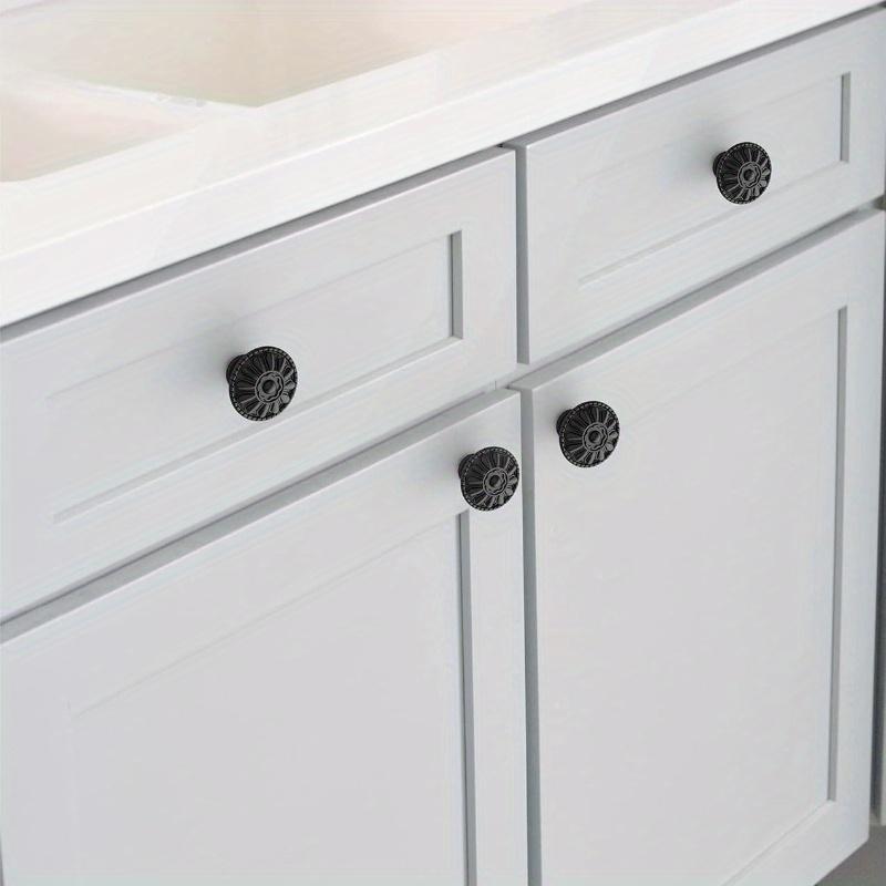 4pcs European Style Kitchen Cabinet Handles Rustic Oil-rubbed Drawer Handles For Cabinets Dressers Bedrooms