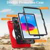 For iPad 11th Gen 11 inch 10th 10.9" With 360 degree rotate Stand Case cover with shoulder strap and pen holder