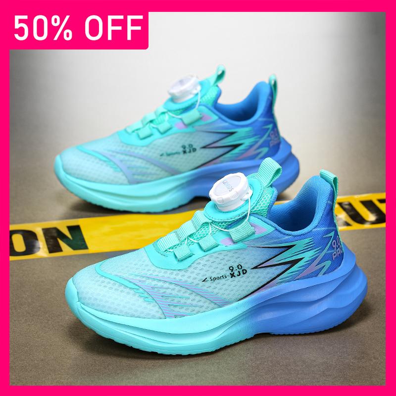 Children Sports Shoes Fashion New Mesh Breathable Anti Slip Wear-resistant Soft Sole Campus Sports Shoes Outdoor Jogging Shoes