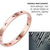 Trendy 18K Gold Plated Charm Bangle Bracelet with Diamond Hollow Out Star Design for Women Elegant Wedding Gift Jewelry
