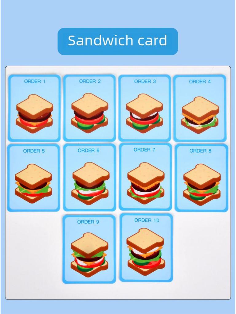 Mini Spiel-Hamburger-Set - Simuliertes Essen für Kinder-Puppenhaus und Kindergarten-Spaß