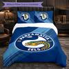 Parramatta Eels Pattern Microfiber 3Pcs Bedding Set Decor Duvet Cover Set For Bedroom Home Use