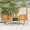 VidaXL Chaise en Forme de Banane Chaise de Jardin Chaise de Patio Chaise d'Extérieur Chaise de Terrasse Arrière-Cour Bois de 48018