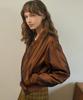 Ournostalgia Glossy Blouson Jacket_Brown(O25-Ot04)