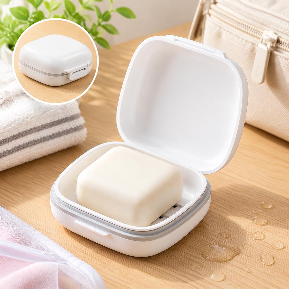 Sealed Soap Box Portable Soap Storage Case New Travel Soap Container Bathroom