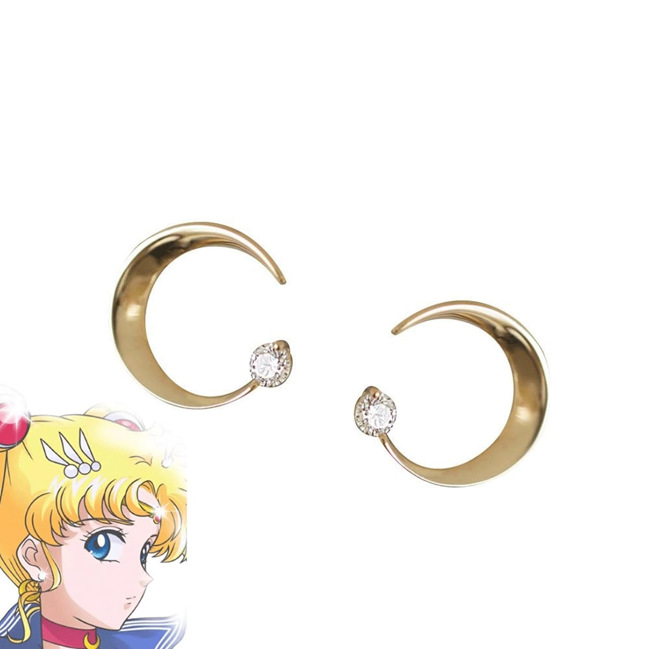 Bishoujo Senshi Sailor Moon Earrings Both