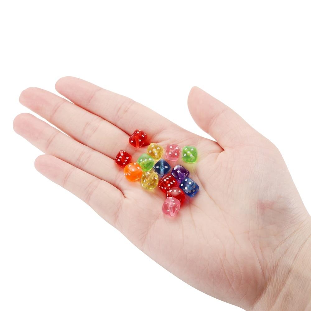 30Pcs/Lot 8mm Acrylic Dice Beads Square Shape Spaced Loose Beads for DIY Bracelet Necklace Charms Jewelry Making Accessories