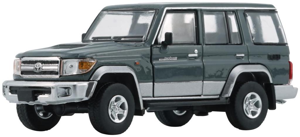 BM CREATIONS Toyota Land Cruiser LC76 tmavě šedý RHD Hotový produkt 1:64