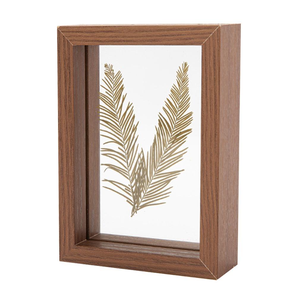 Double-sided Photo Display Frame Wooden Drawing Artwork Picture Frame  Home Decoration