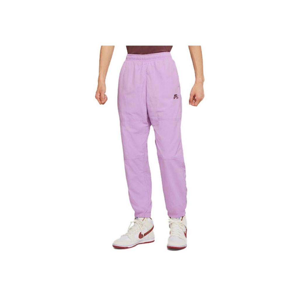 Nike Logo Print Loose Cuff Sweatpants Men Bottoms Purple CW7716-589