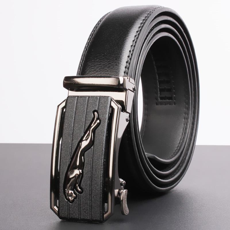 Men's High-End Genuine Leather Automatic Buckle Belt