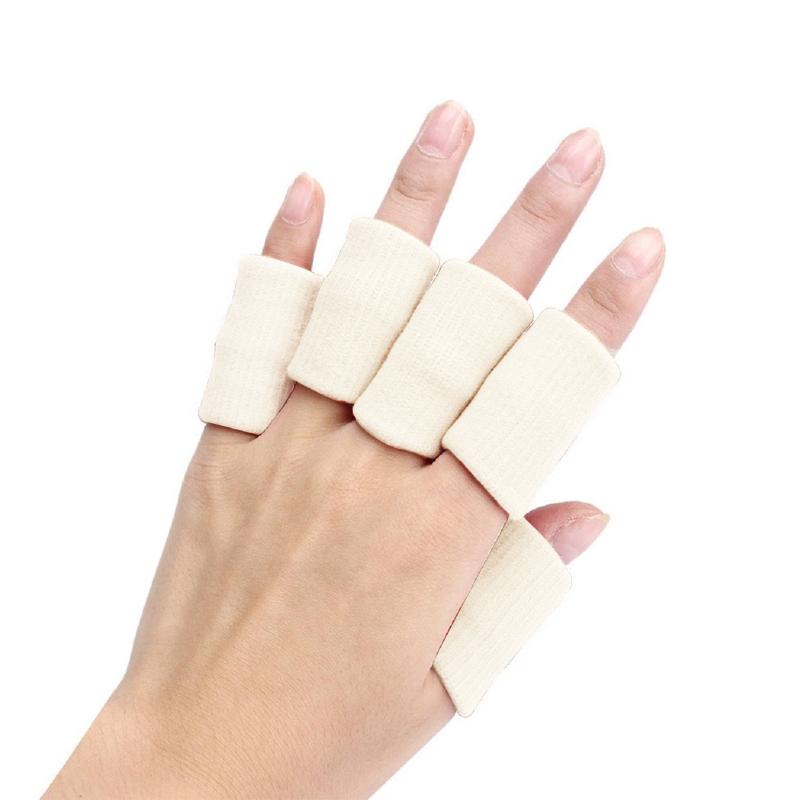 10 Pcs Byepain Finger Brace Splint Sleeve Thumb Support Protector Soft Comfortable Elastic Breathable Safe Pressure Relief
