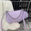 Trendy Black Small Square Bag For Women Stylish Minimalist Crossbody Retro Purse