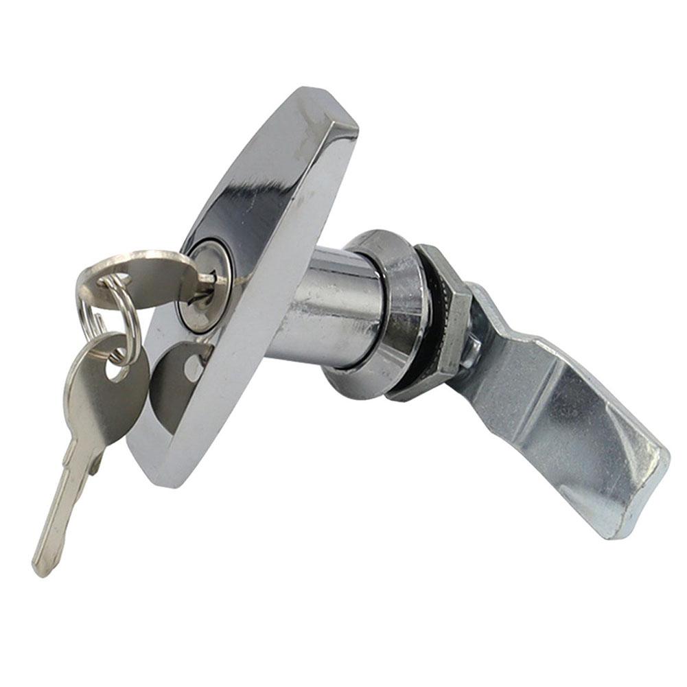 

Замок с Т-образной ручкой и ключами для каравана, гаража, сарая, кемпервана, дверные замки, обустройство дома, гараж, промышленный ящик для инструментов, электрический замок
