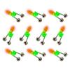 Double Alerts Spirals Fishing Bells With LED Light Fishing Rod Bells LED Night Fishing Rod Bites Alerts Alarm Enduring