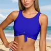 1Pcs Women's full coverage bikini gathering swimsuit top sports bra swimsuit top