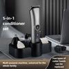 5 In 1 Barber Electric Digital Display Men's Multifunctional Hair Removal Appliances, Hair Clippers, Trimmers