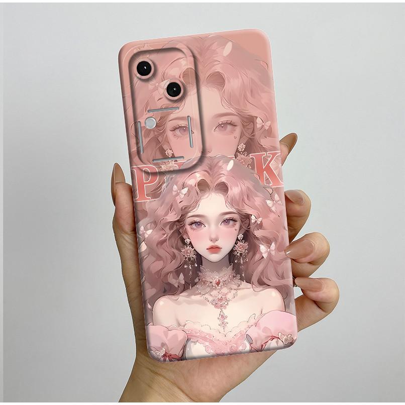 For Vivo V30 V2318 Casing Liquid Soft Silicone Aesthetic Luxury Cover Full Protective Shell For Vivo V 30 V30 Pro 5G Phone Case