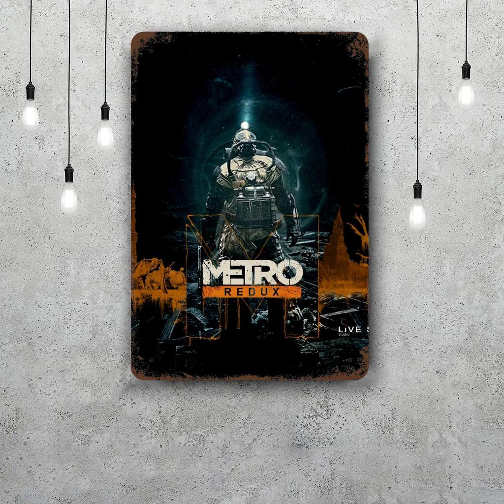 Metro Exodus Plaques Métalliques décoration murale Vieilles Plaques en Fer Blanc Capitaine Affiche Métallique Décor pour Bar Pub Club Décoration Murale