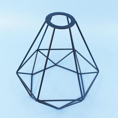 Metal Lamp Guard Metal Light Shade Industrial Metal Lampshade Rustproof Geometric Cover for Simple Installation Retro Decoration