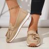 Fashion Fashion Tassel Decoration Slip On Loafers Women 2025 Summer Round Toe Wedge Low Heel Pumps Soft Sole Non Slip Casual Shoes