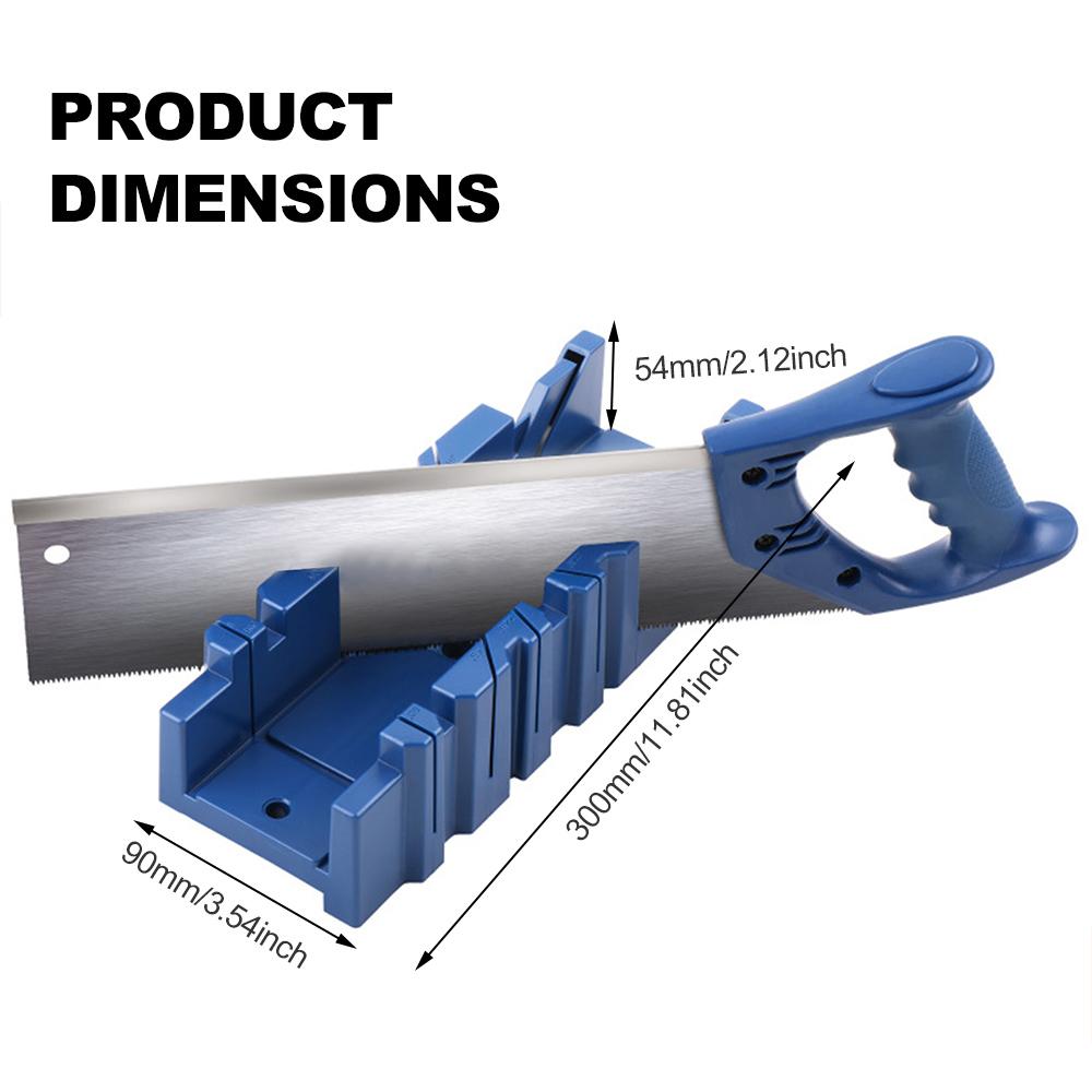 Wood Cutting Clamping Miter Box 22.5/45/90 Degree Saw Guide Angle Tool Multi-angle Jig Kit DIY Tools ABS Saw Cabinet
