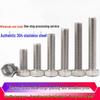 304 Stainless Steel Hex Bolts/Screws (M8/M10/M12, 16-30mm) Custom Sizes Available
