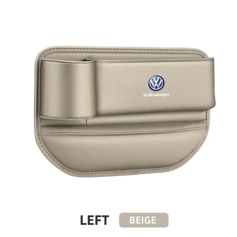 Pudełko do przechowywania w szczelinie fotelika samochodowego Kieszeń na szczelinę między siedzeniami Łapacz Organizer do Volkswagen VW Scirocco Jetta Beetle Golf Passat Tiguan