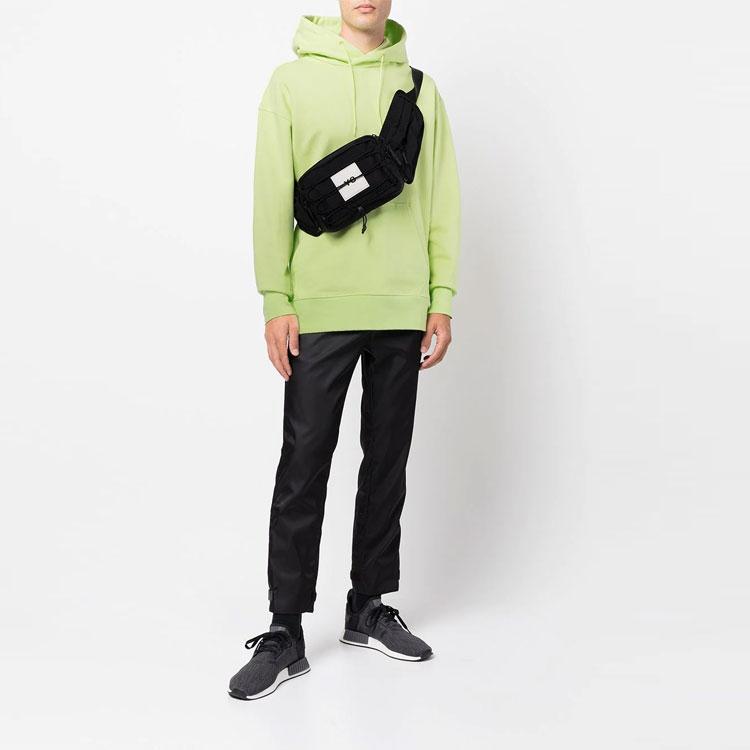 Y 3 Sweatshirts Men's Green Yellow Hooded Moderate Regular HB3446