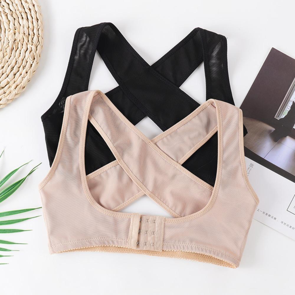 Student Hunchback Correction Belt Adults Gather To Adjust Chest Support Women's Three-breasted Anti-sagging Back Sitting Orthotics