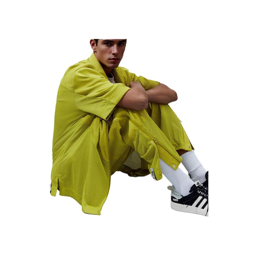 adidas Song For The Mute X  Originals FW23 Relaxed Fit Straight Leg Drawstring Track Pants Unisex Bottoms Dark-Olive-Green IK8597