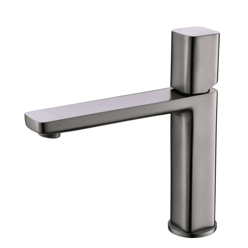 Brushed Gold Bathroom Hot And Cold Mixed Water Basin Faucet Brass Black/White Deck Installation Sink Tap Bathroom Accessories