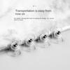 4pcs 360° Rotating Universal Wheel Mute Ball Furniture Casters Wheels Self Adhesive Pulley Base