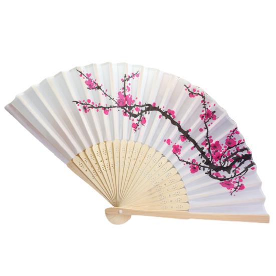 

Китайский традиционный стиль живописи цветущий бамбуковый складной веер подарок Plum Blossom