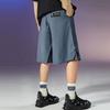Li Ning X Jackie Chan Collaboration Kung Fu Series Solid Color Casual Loose Sports Shorts Men Shorts Lime-Blue AKSR687-1