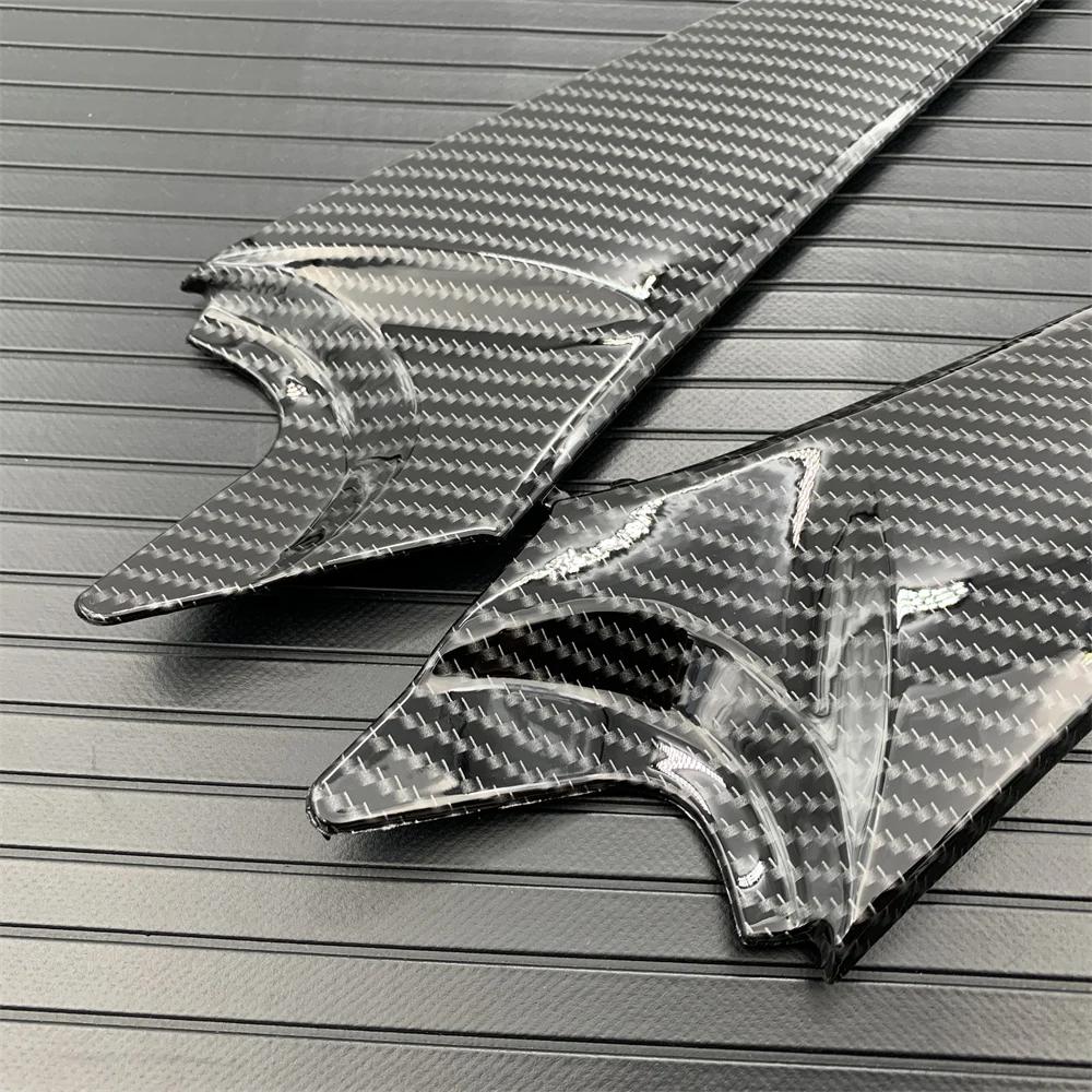 For Suzuki GSXR 600 GSXR 750 2008 2009 2010 Karbonfiberlakk Tank Sidepanel Kåpe Drivstofftank Deksel Trim