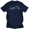 Fashion Tshirt R 1250 Gs Tuning Accessories TShirt Heartbeat Motorcycle Biker Meeting Motif Unisex ONeck Men Clothing