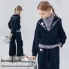 Hello Kitty Girls' Sailor Collar Plaid Patchwork Set