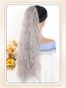 Long Curly Drawstring Ponytail Synthetic Ponytails for Women Black Blonde Red Ponytail Clip In Hair Extensions for Daily Cosplay