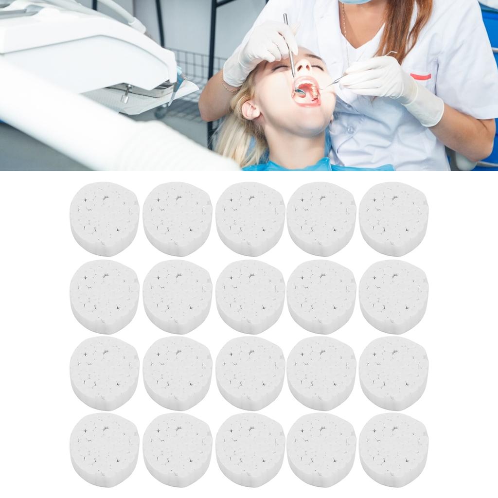 100pcs Bag Dental Rolled Cotton Balls Natural Dental Cotton Rolls High Absorbent Cotton