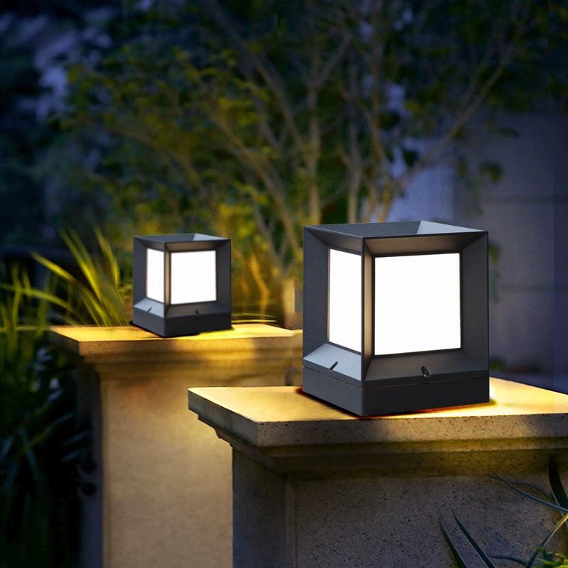 Modern Waterproof Outdoor Pillar Light for Villa, Lawn, Courtyard, and Fence Decor
