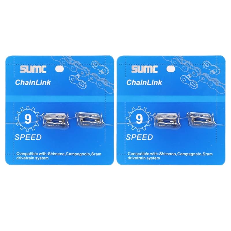 6/7/8/9/10/11/12 Speed Quick Link 4 Pairs Reusable Bicycle Chain Missing Link 9 speed silver