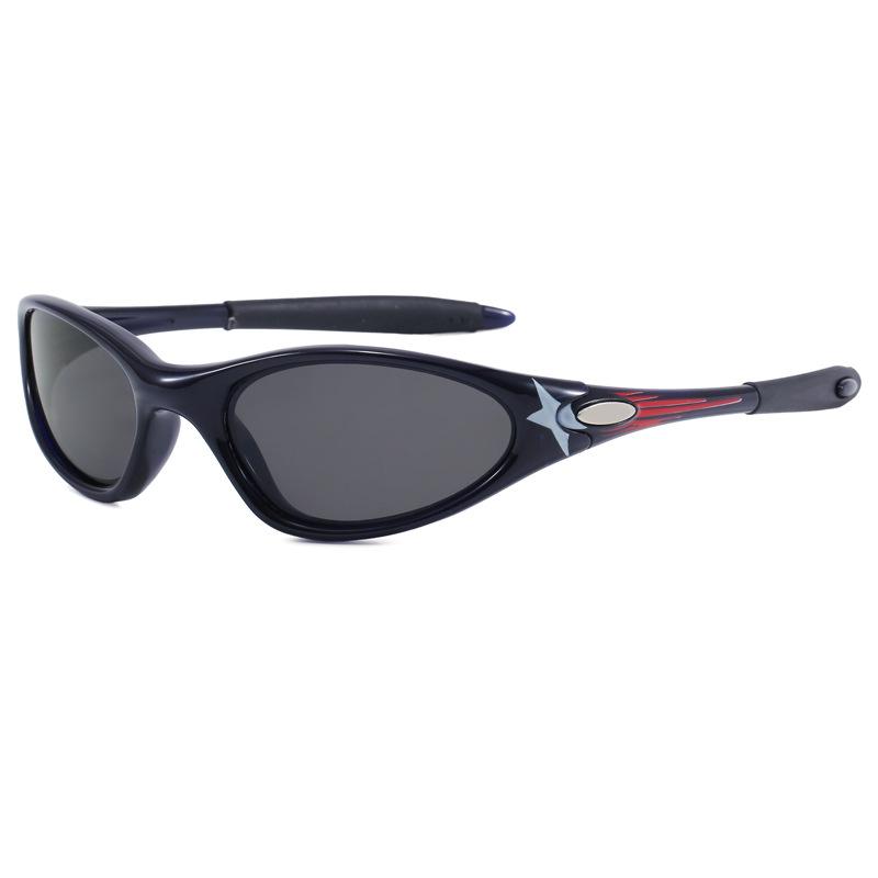 European and American sunglasses for men and women TR Retro Oval Frame Outdoor Cycling and Driving Sunglasses minute
