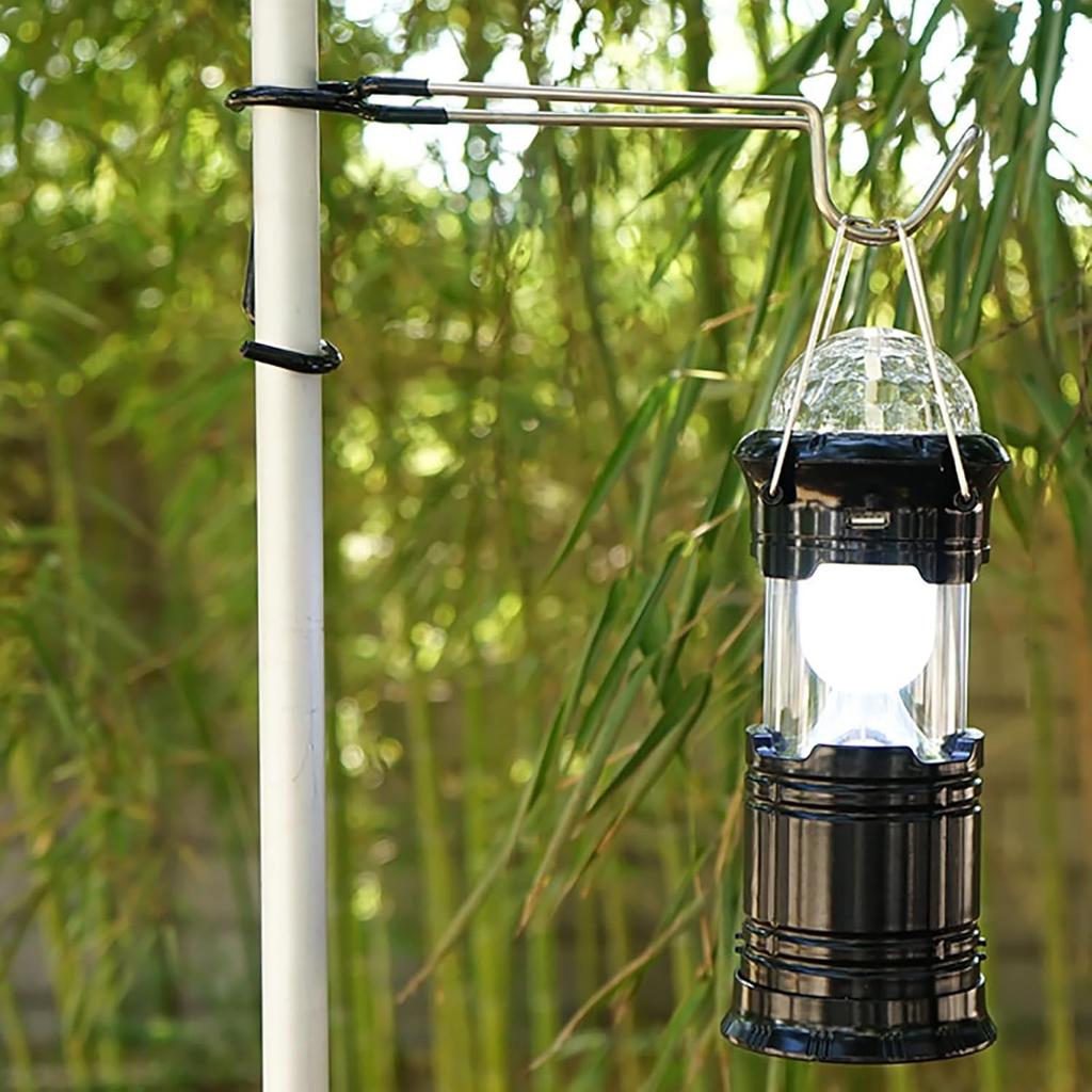 Koundeneko Lantern Hanger, Set of 3, Camping Lantern Hooks, Non-Slip, Outdoor Lamp Pole Hooks, Outdoor Supplies, Camping Equipment