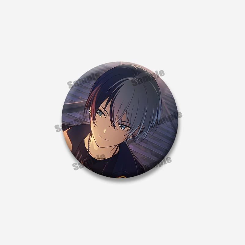 Cartoon Figure PJSK Kiritani Tenma Saki Badge Cute Game Character Lapel Pins Round Brooch for Bag Clothes Hat Decor Jewelry Gift